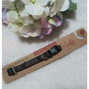 Canadiana Small Dog red buffalo plaid Maple leaf Collar 8-14" inch up to 20 lbs